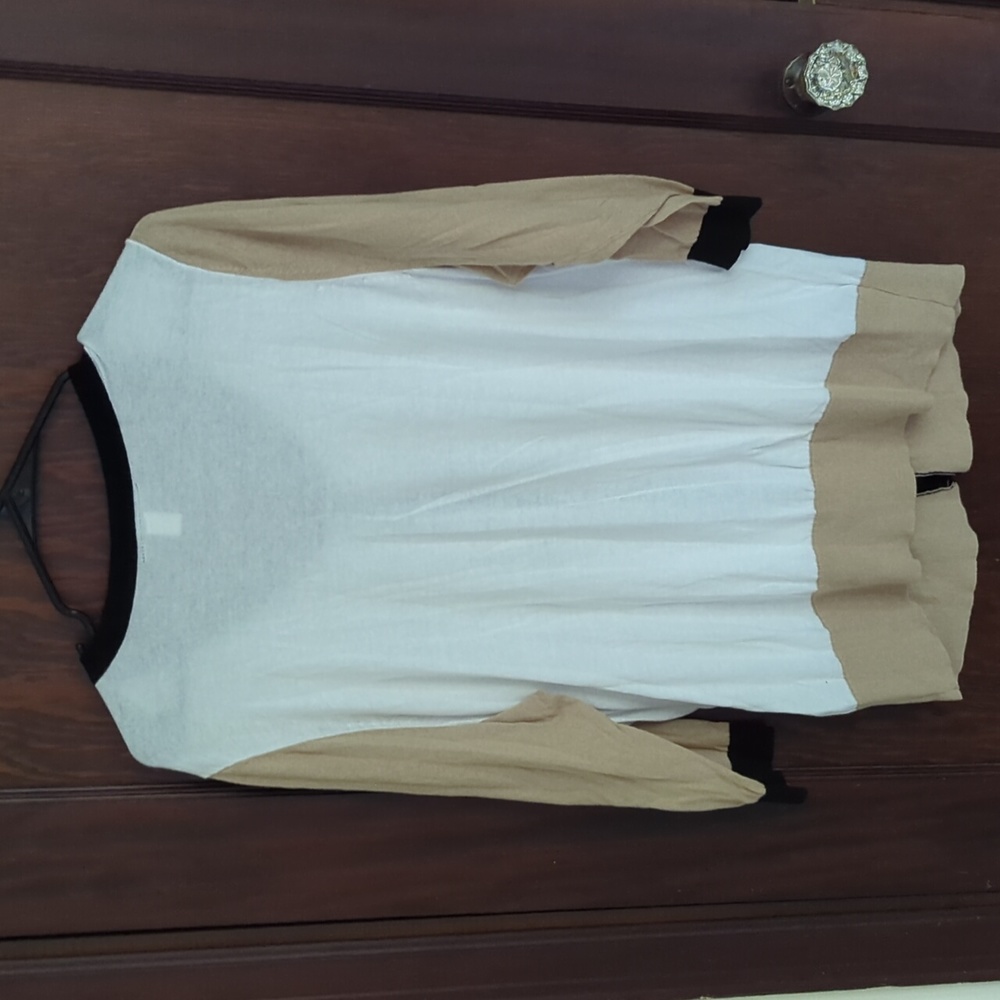 Lane Bryant White, Tank, And Black 3/4 Sleeve Cotton Button Cardigan Size 18/20 - Picture 6 of 6
